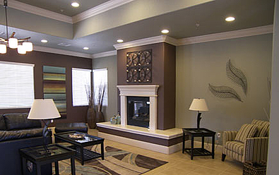 Professionally decorated clubhouse featuring:
A fully equipped kitchen and Community room.